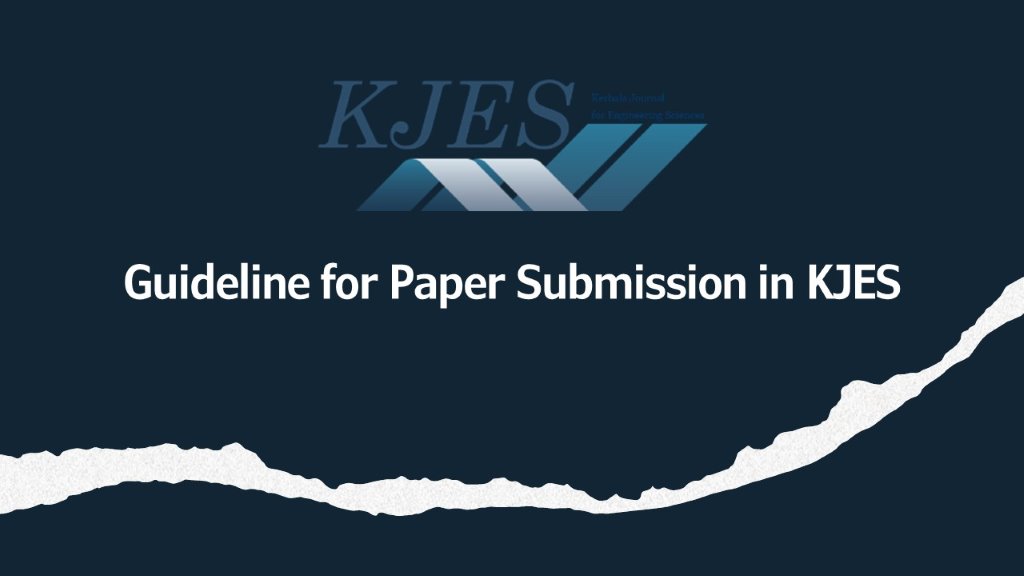 Guidelines for Paper Submission in KJES